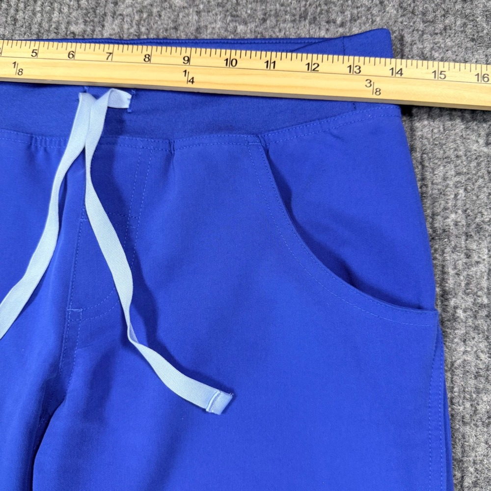 FIGS Technical Collection Royal Blue Scrub Pants XS T21004P Drawstring Cargo - Picture 4 of 10